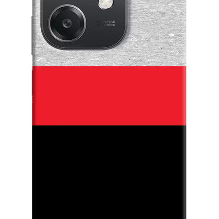 Tri Color Pattern OPPO A3x Hard Case Back Cover by Casekaro