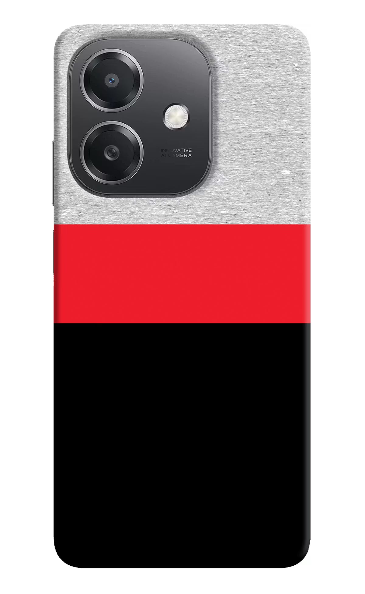 Tri Color Pattern OPPO A3x Hard Case Back Cover by Casekaro
