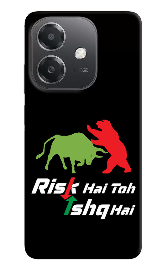 Risk Hai Toh Ishq Hai OPPO A3x Hard Case Back Cover by Casekaro