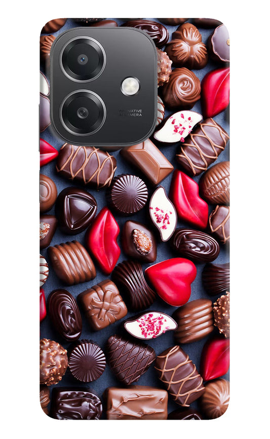 Chocolates OPPO A3x Hard Case Back Cover by Casekaro
