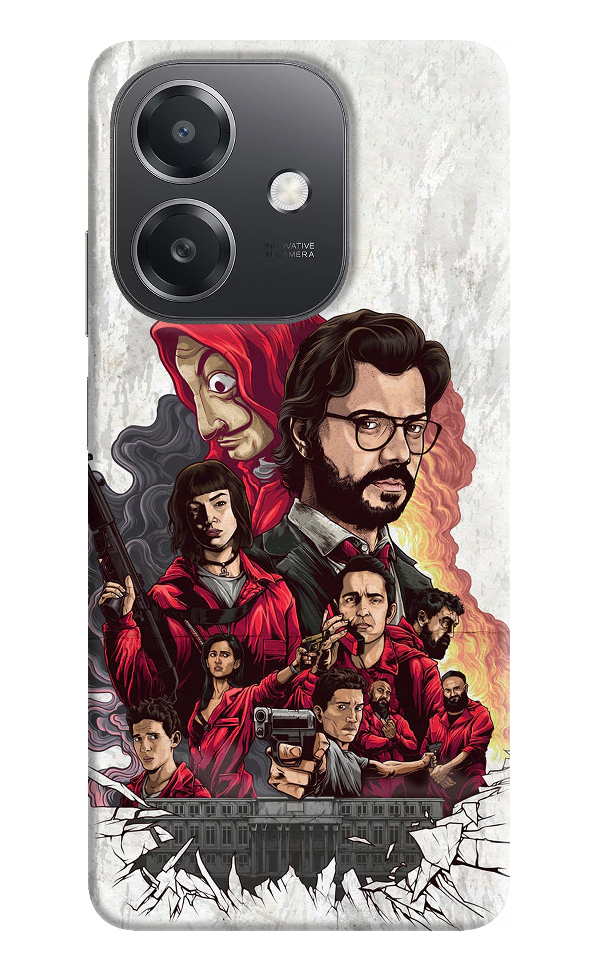 Money Heist Artwork OPPO A3x Back Cover