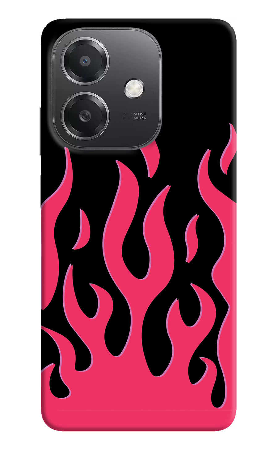 Fire Flames OPPO A3x Back Cover, Hard case