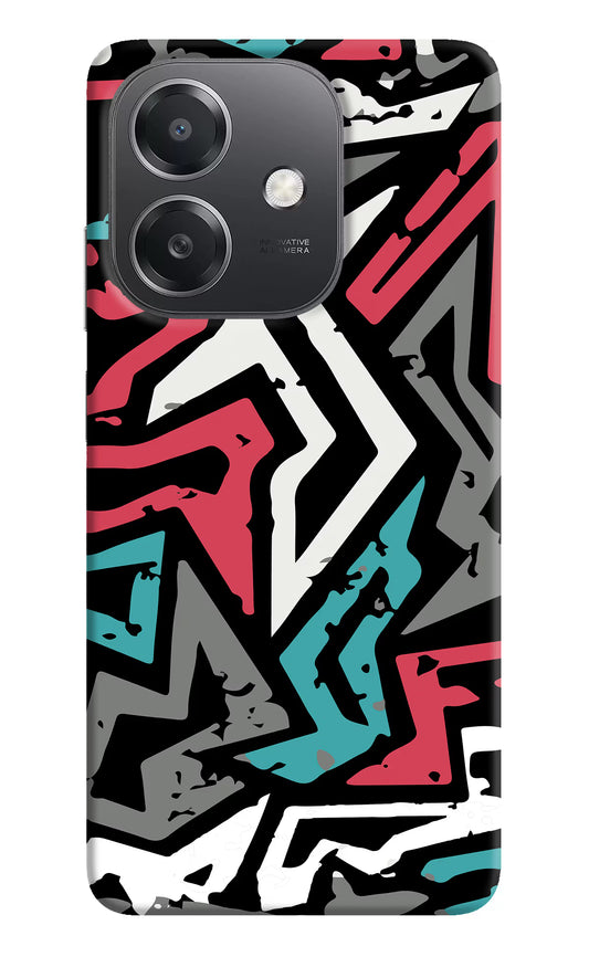 Geometric Graffiti OPPO A3x Hard Case Back Cover by Casekaro