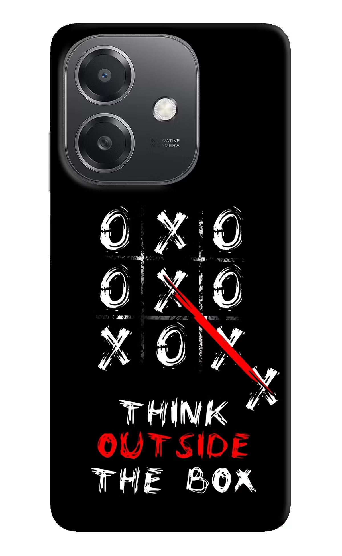 Think out of the BOX OPPO A3x Hard Case Back Cover by Casekaro