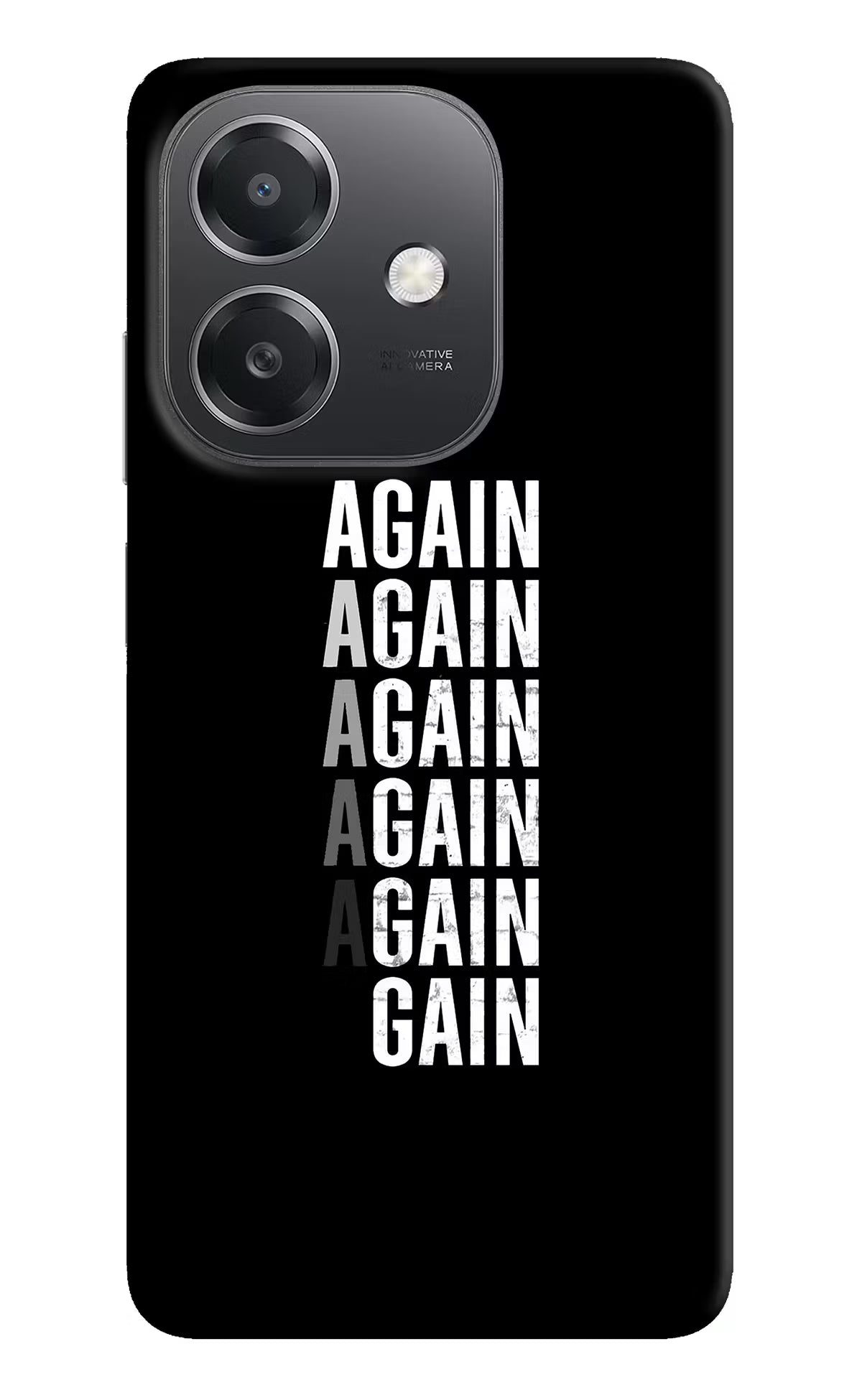 Again Again Gain OPPO A3x Hard Case Back Cover by Casekaro