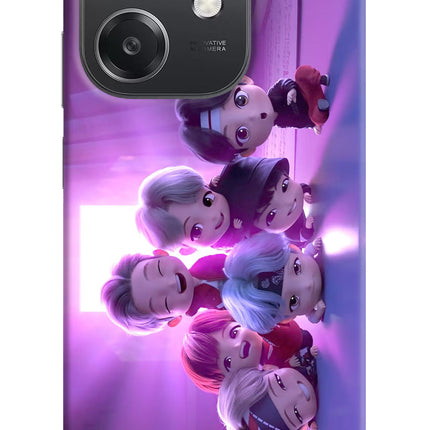 BTS Chibi OPPO A3x Hard Case Back Cover by Casekaro