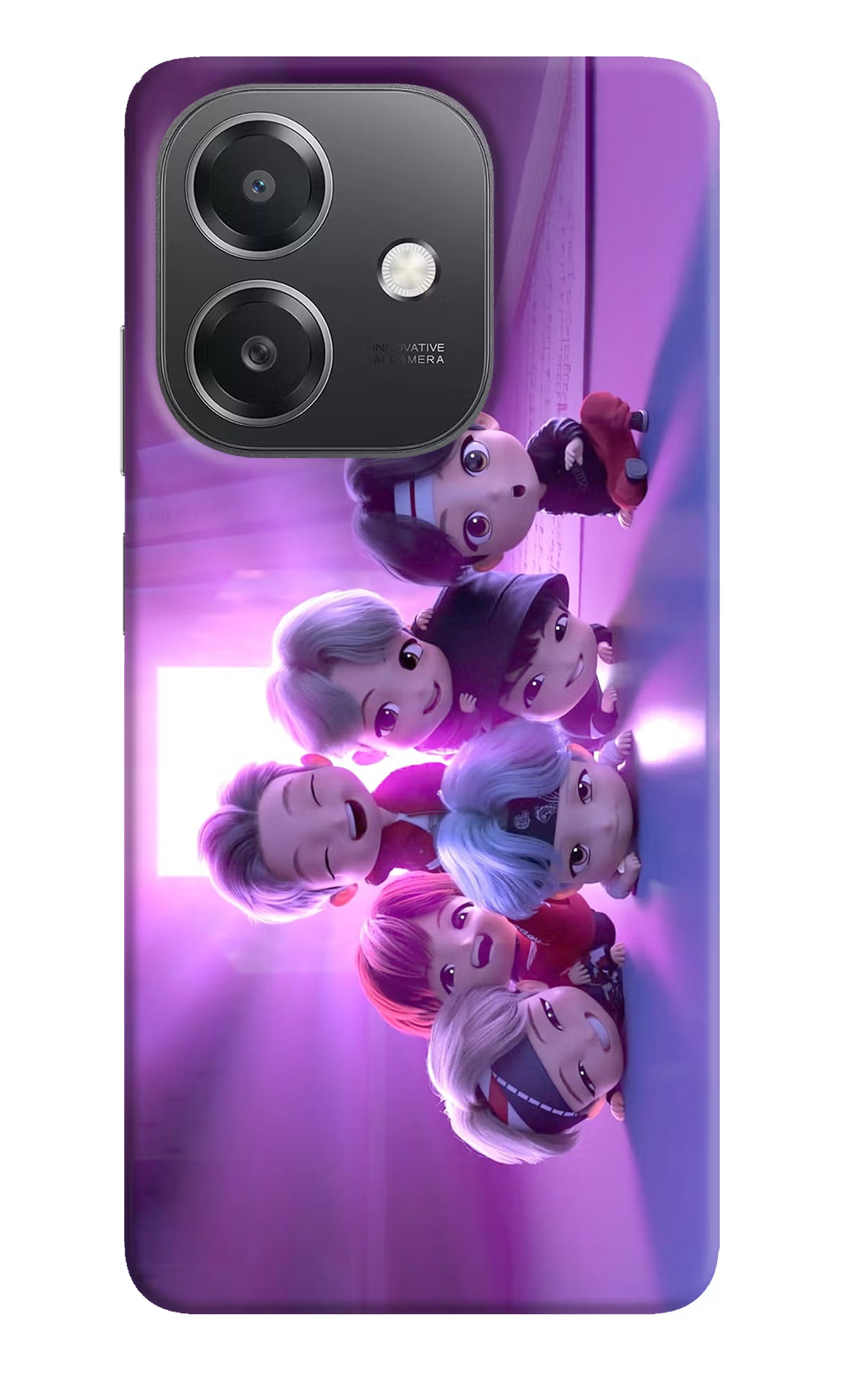 BTS Chibi OPPO A3x Hard Case Back Cover by Casekaro