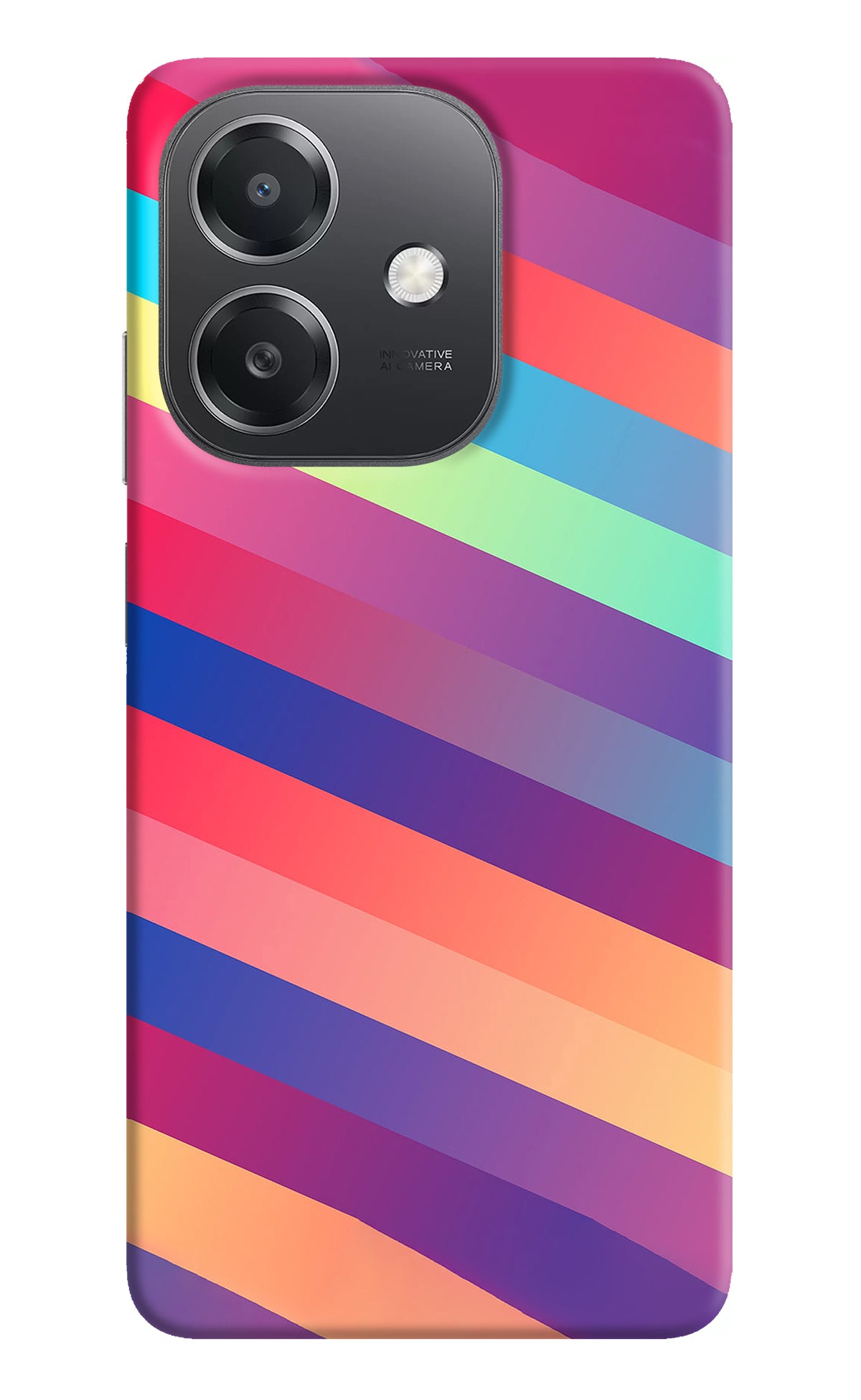 Stripes color OPPO A3x Back Cover