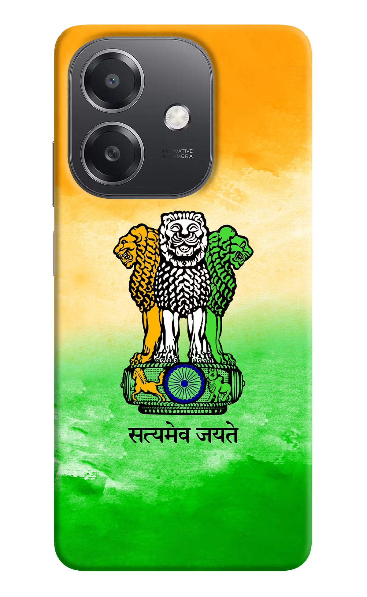 Satyamev Jayate Flag OPPO A3x Hard Case Back Cover by Casekaro