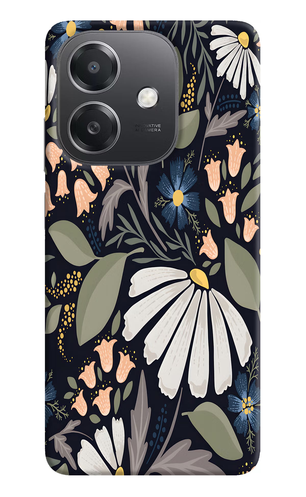 Flowers Art OPPO A3x Hard Case Back Cover by Casekaro