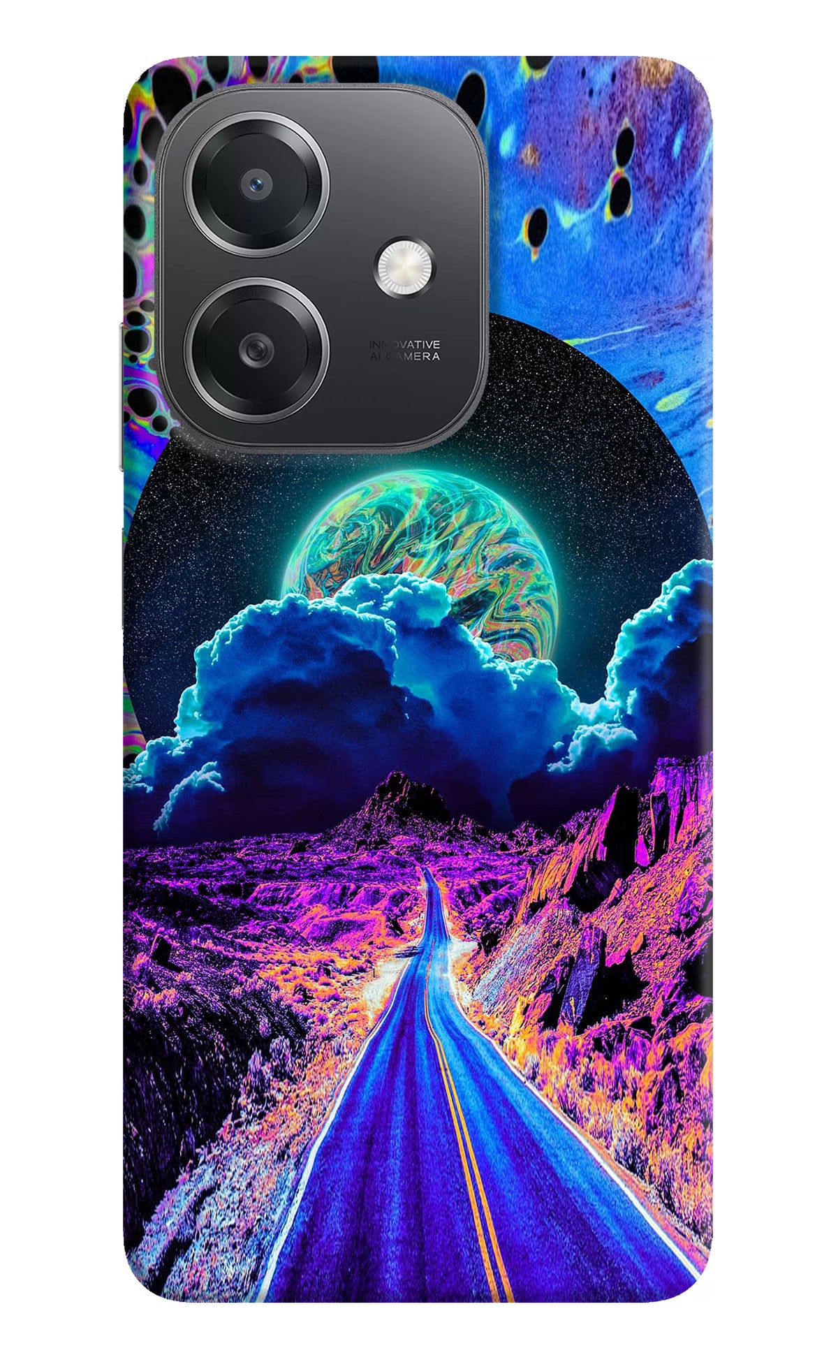 Psychedelic Painting OPPO A3x Back Cover