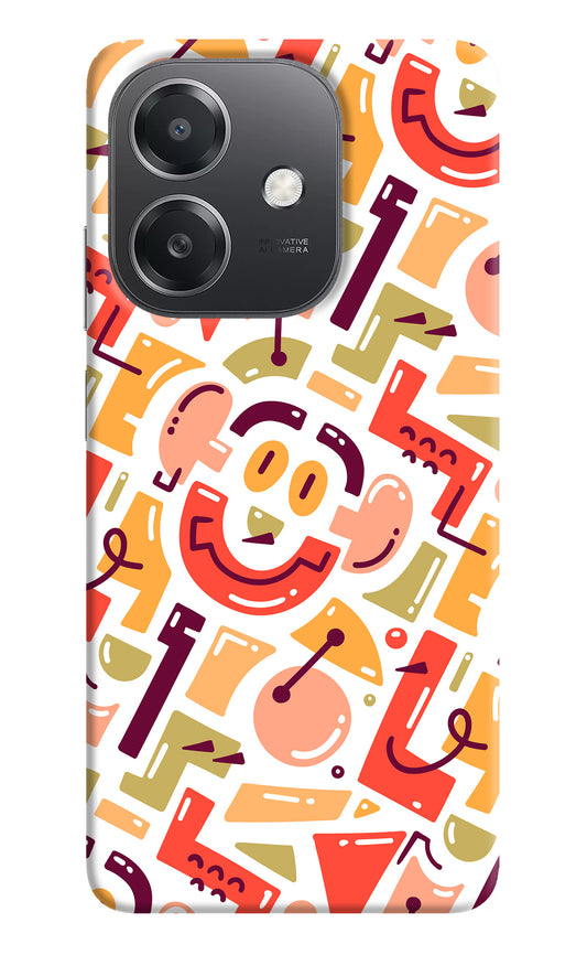 Doodle Pattern OPPO A3x Back Cover