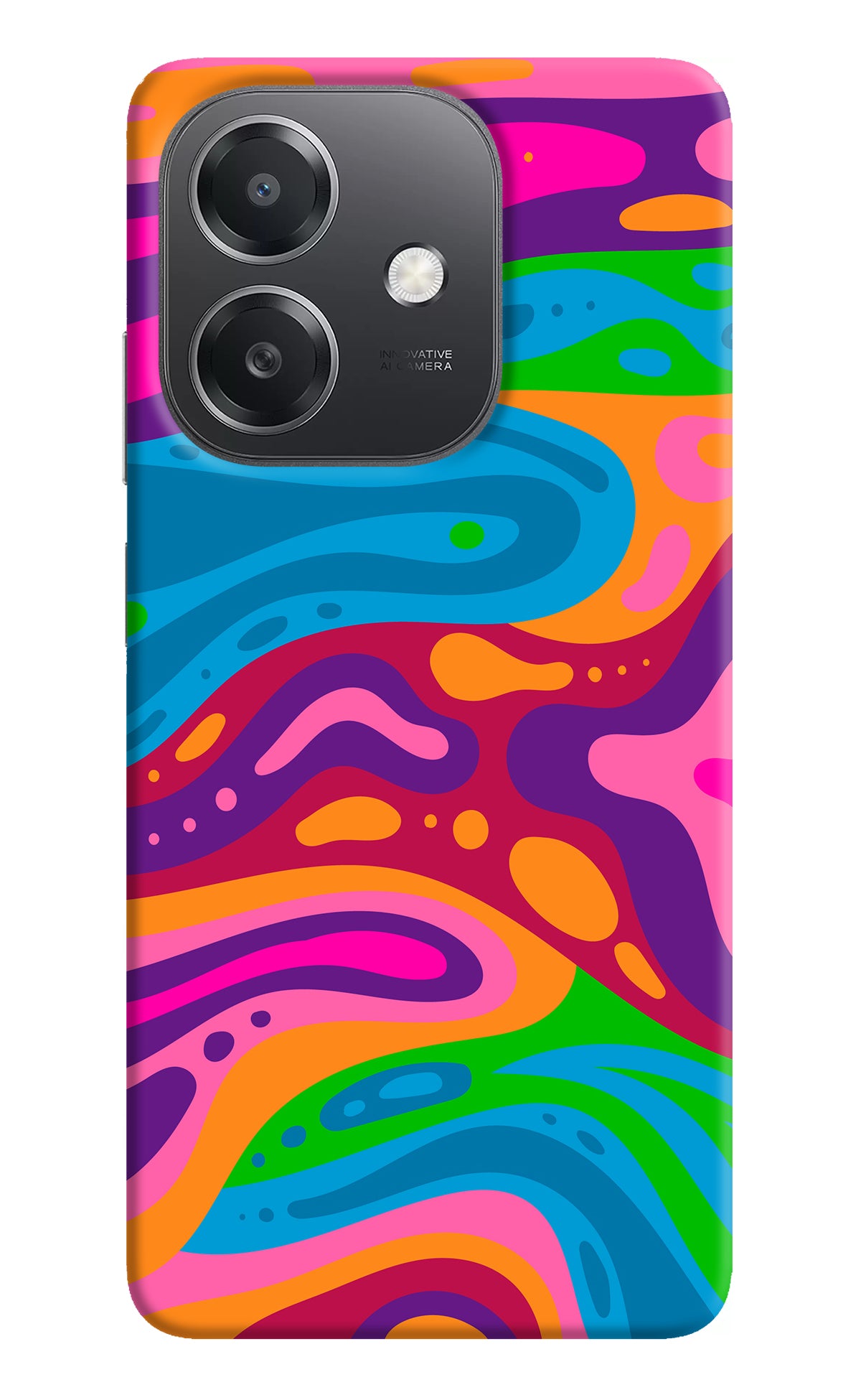 Trippy Pattern OPPO A3x Back Cover