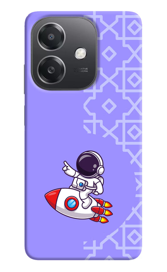 Cute Astronaut OPPO A3x Hard Case Back Cover by Casekaro