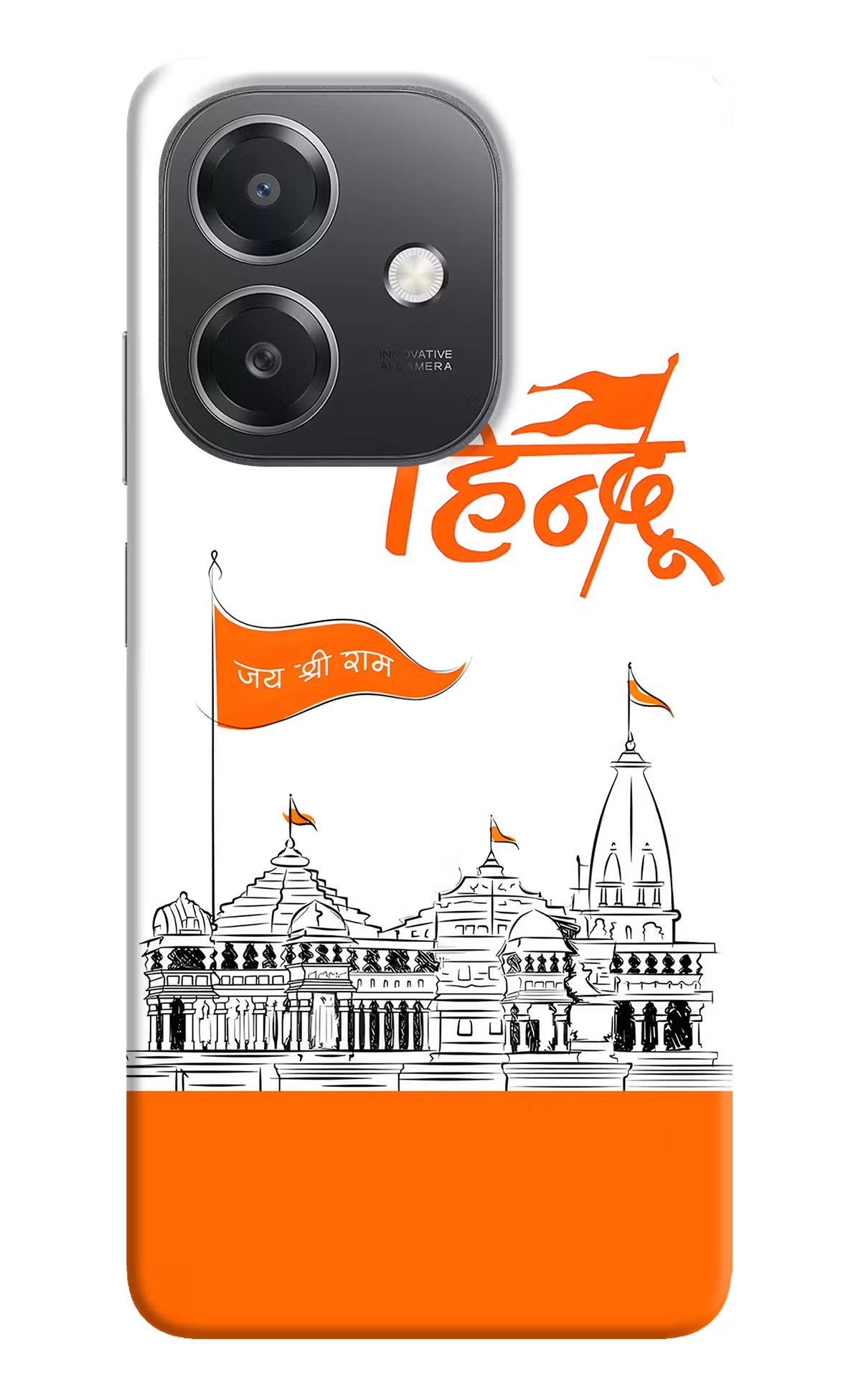 Jai Shree Ram Hindu OPPO A3x Hard Case Back Cover by Casekaro