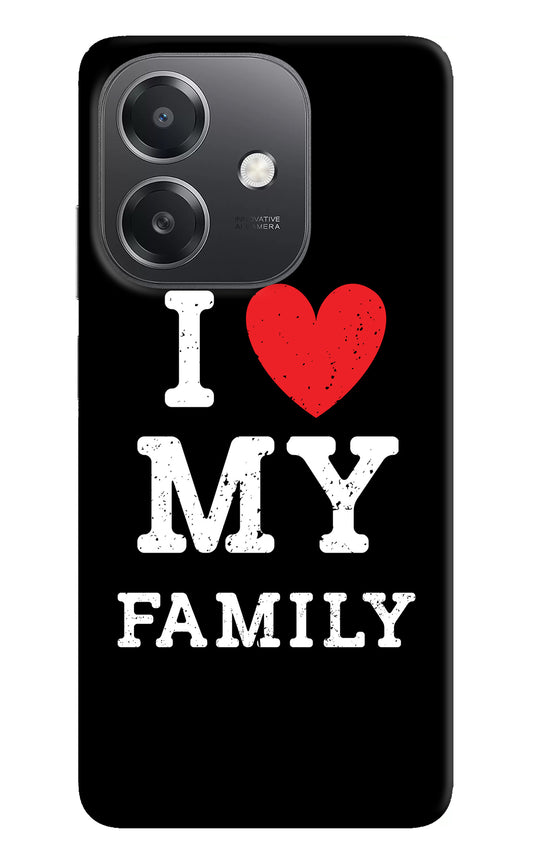 I Love My Family OPPO A3x Back Cover