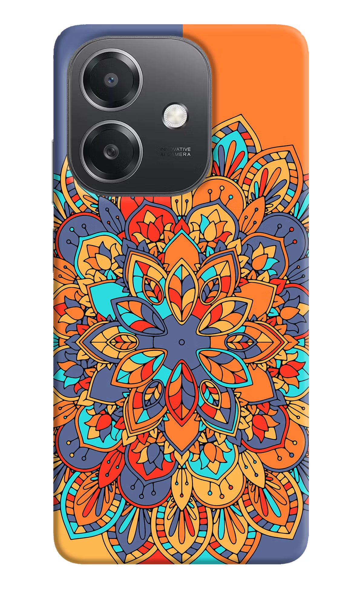 Color Mandala OPPO A3x Hard Case Back Cover by Casekaro
