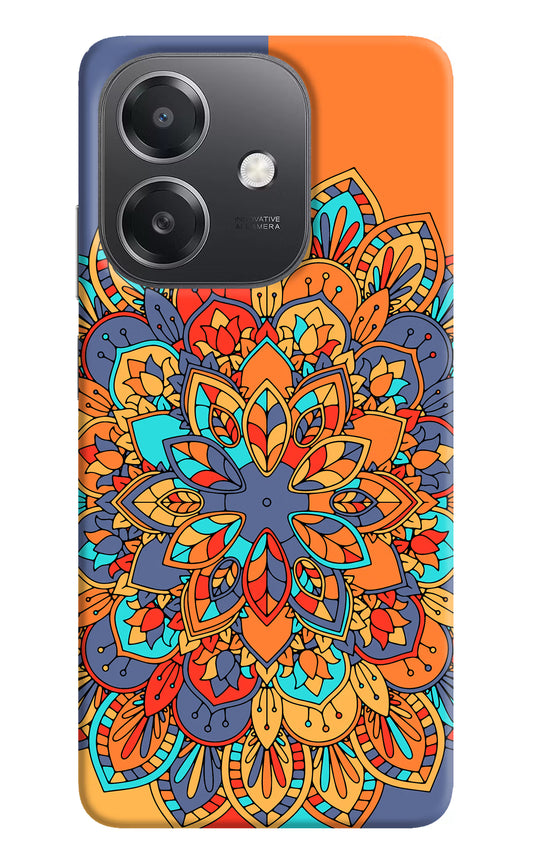 Color Mandala OPPO A3x Hard Case Back Cover by Casekaro