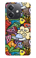 Veggie Doodle OPPO A3x Hard Case Back Cover by Casekaro