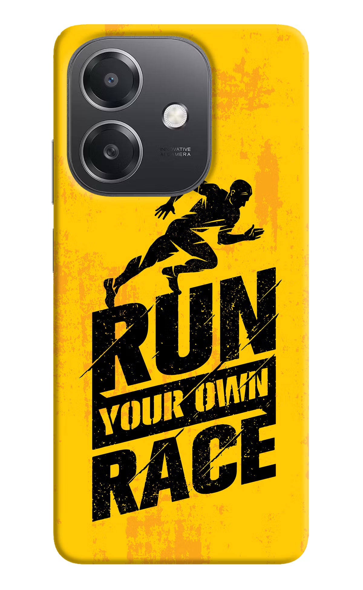 Run Your Own Race OPPO A3x Hard Case Back Cover by Casekaro