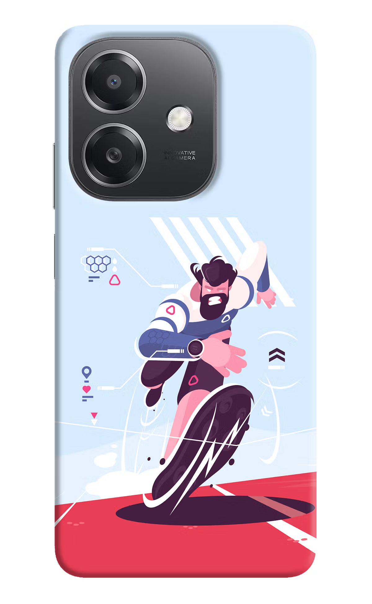 Run Pro OPPO A3x Hard Case Back Cover by Casekaro