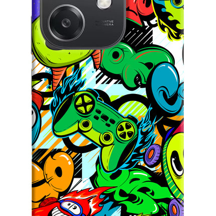 Game Doodle OPPO A3x Hard Case Back Cover by Casekaro