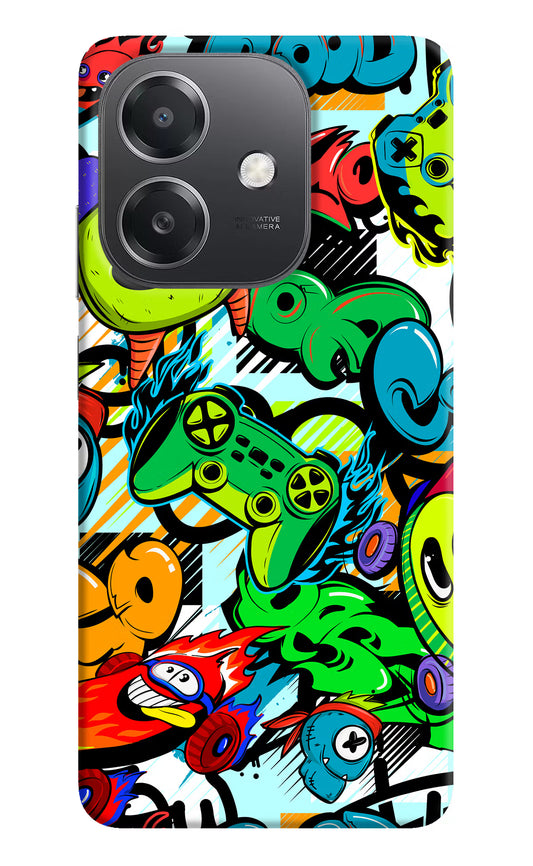 Game Doodle OPPO A3x Hard Case Back Cover by Casekaro