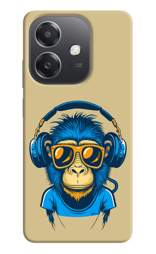 Monkey Headphone OPPO A3x Hard Case Back Cover by Casekaro