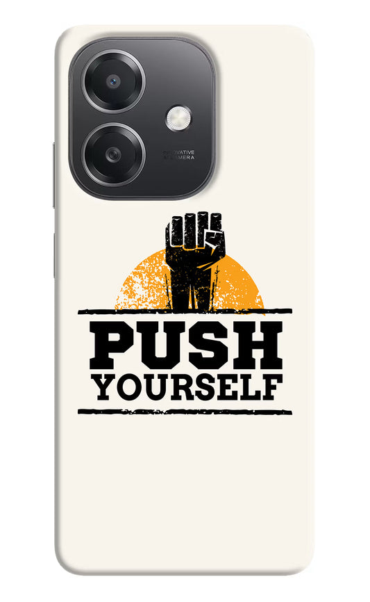 Push Yourself OPPO A3x Hard Case Back Cover by Casekaro