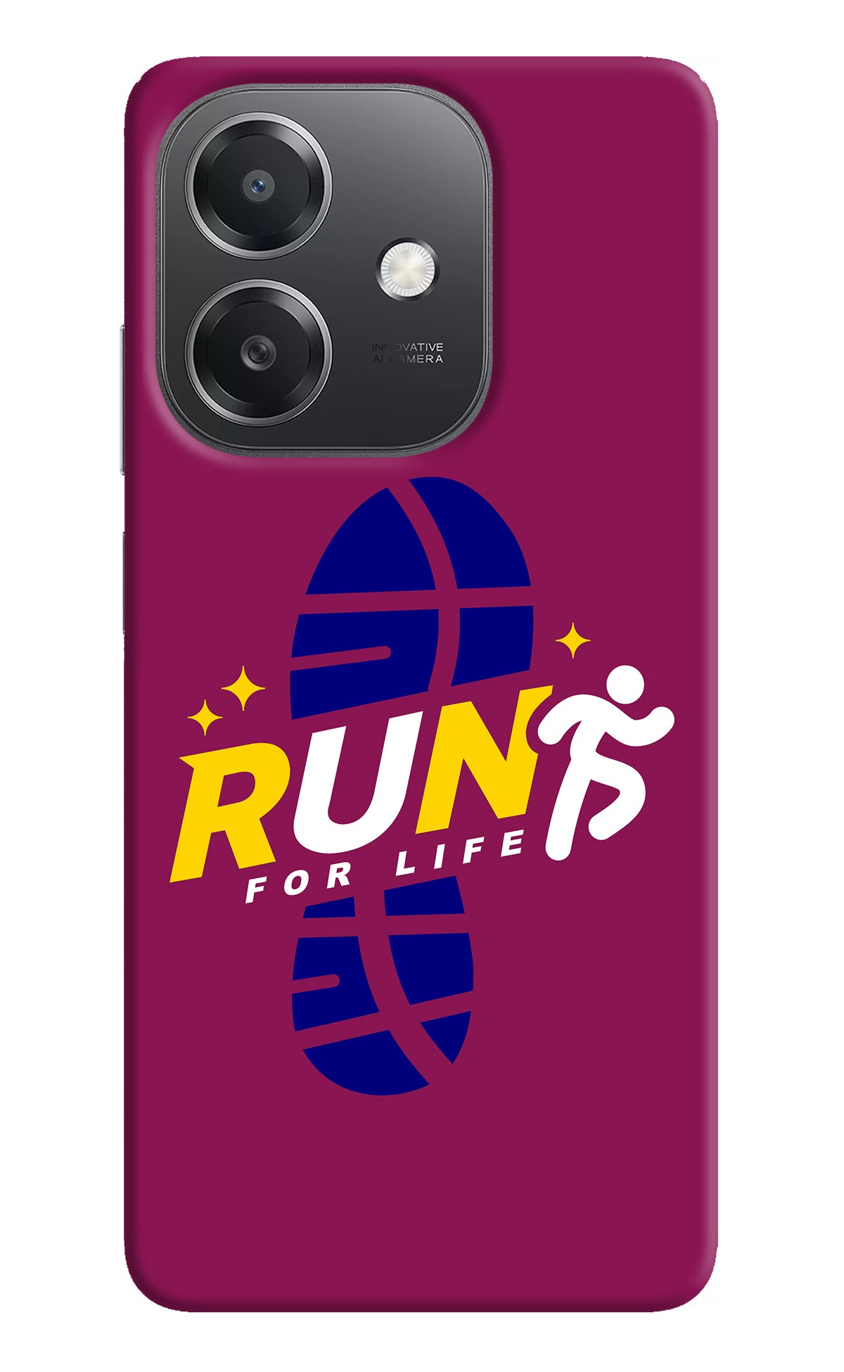 Run for Life OPPO A3x Back Cover