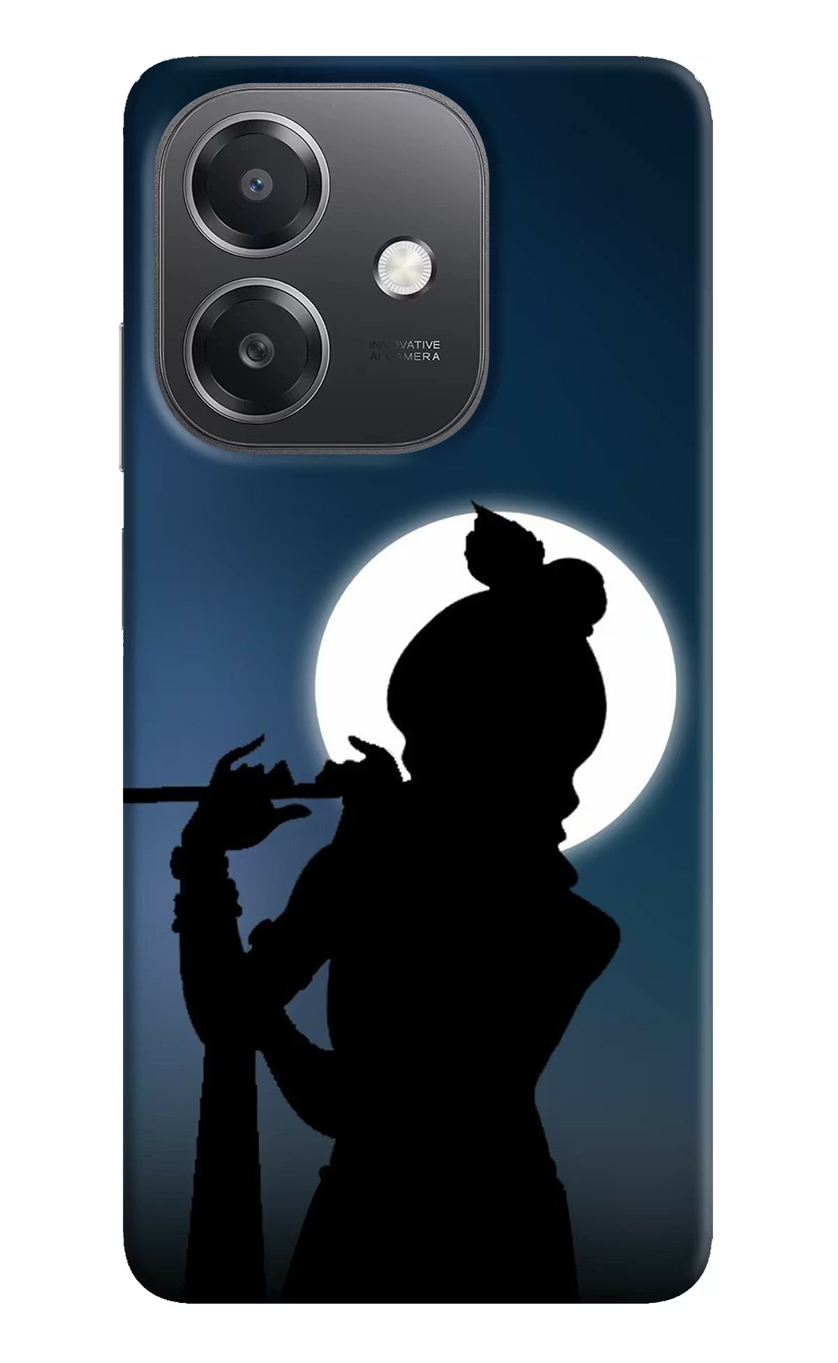 Shri Krishna Silhouette OPPO A3x Hard Case Back Cover by Casekaro