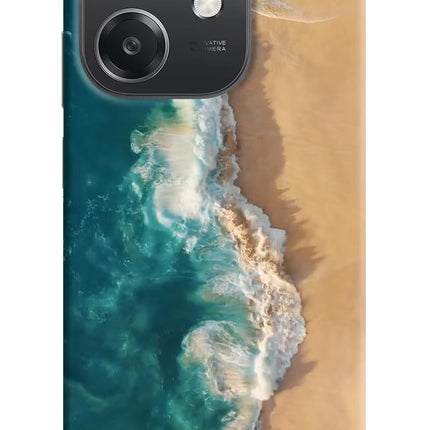 Ocean Beach OPPO A3x Hard Case Back Cover by Casekaro