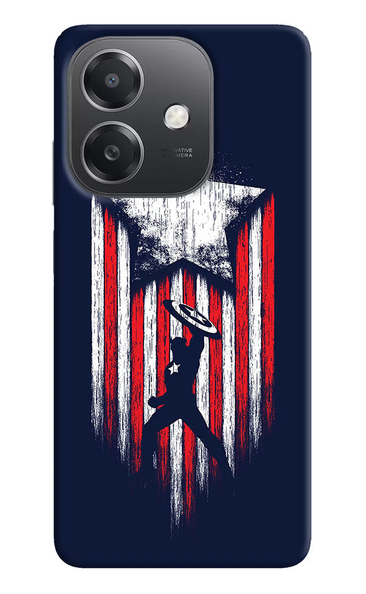 Captain America Marvel Art OPPO A3x Hard Case Back Cover by Casekaro