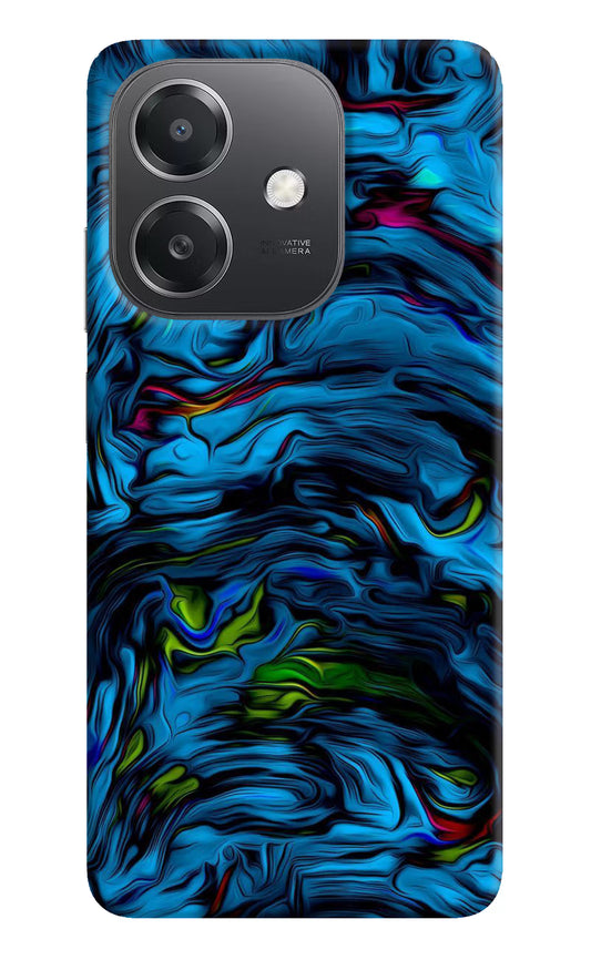 Dark Blue Abstract OPPO A3x Hard Case Back Cover by Casekaro
