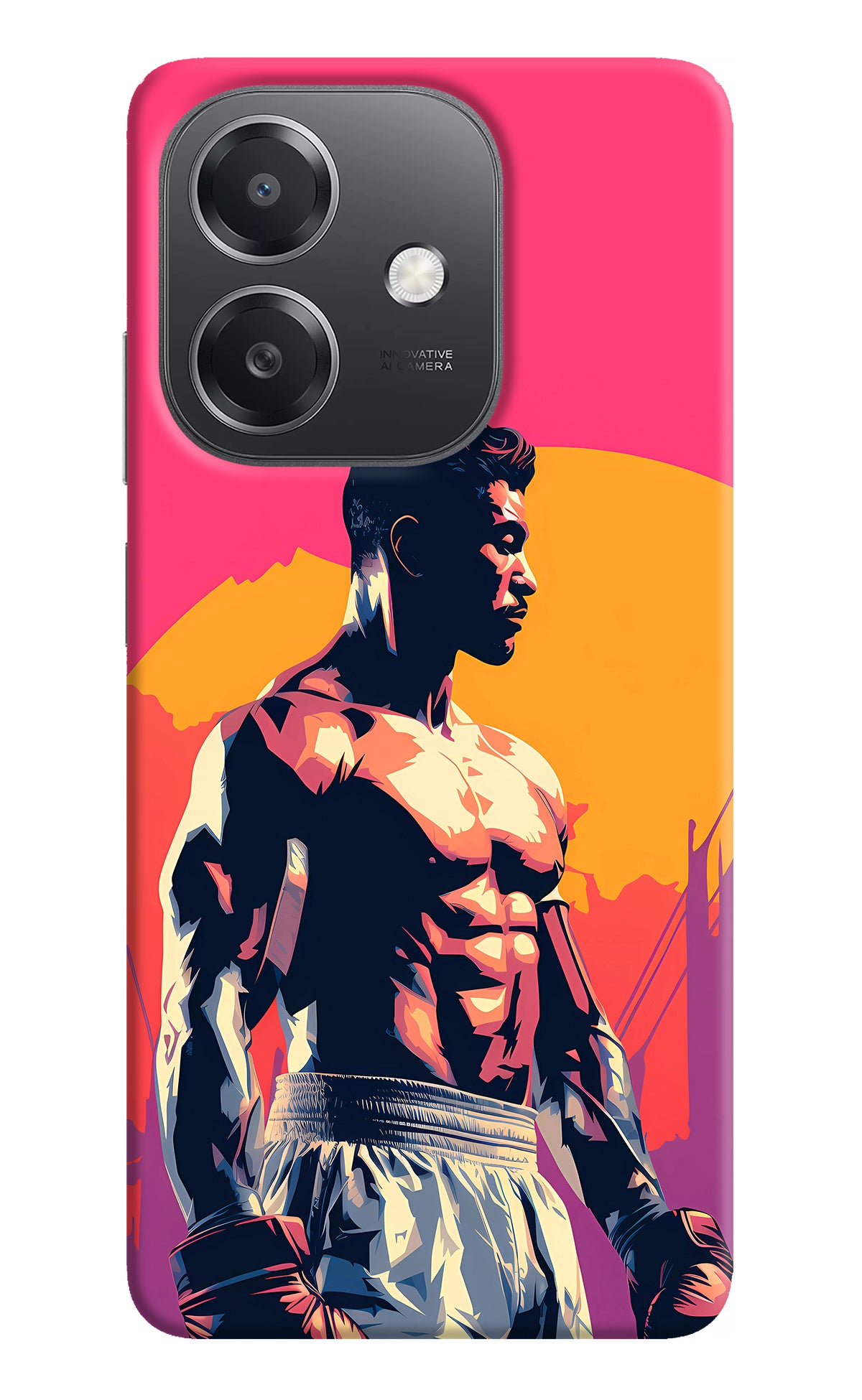 Sunset Warrior (AI Generated) OPPO A3x Back Cover