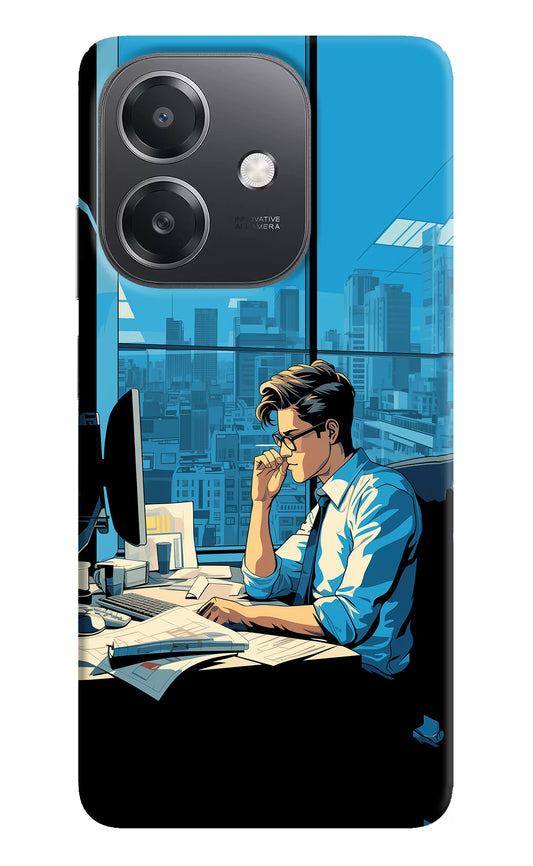 Focused Hustler (AI Generated) OPPO A3x Hard Case Back Cover by Casekaro