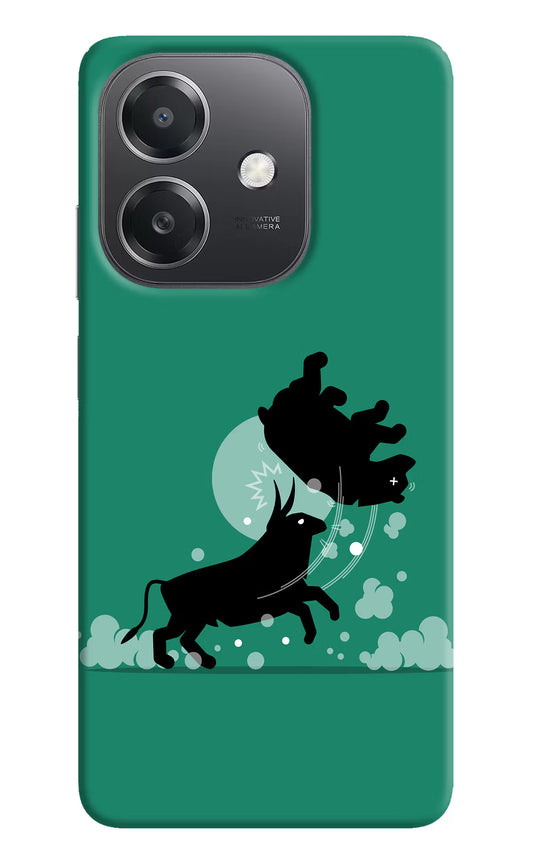 Bull Conqueror OPPO A3x Hard Case Back Cover by Casekaro