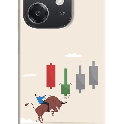 Bull Trading Momentum OPPO A3x Hard Case Back Cover by Casekaro