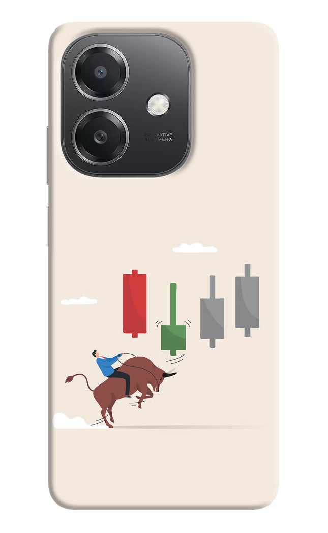 Bull Trading Momentum OPPO A3x Hard Case Back Cover by Casekaro