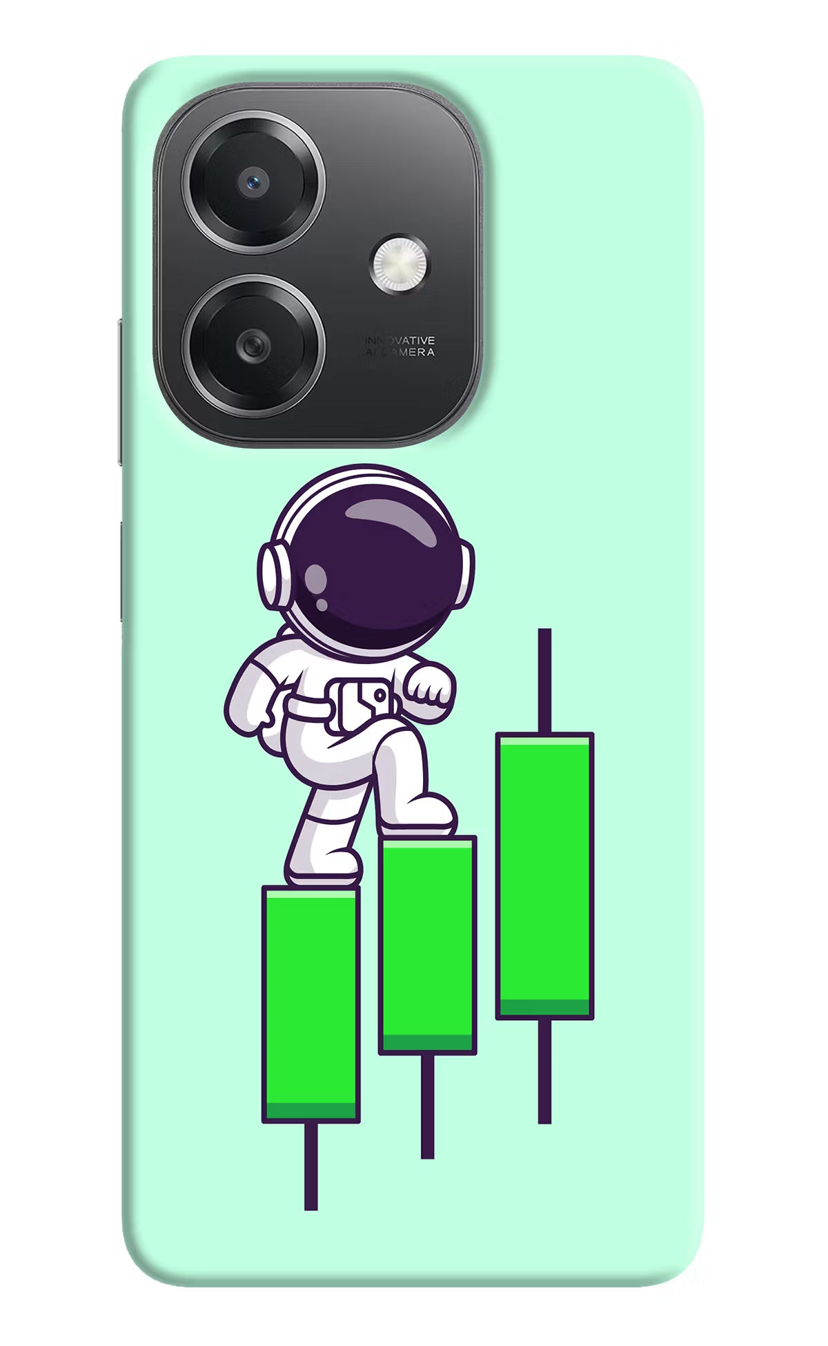Astronaut Trader OPPO A3x Hard Case Back Cover by Casekaro