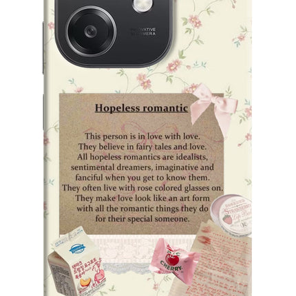 Hopeless Romantic OPPO A3x Hard Case Back Cover by Casekaro