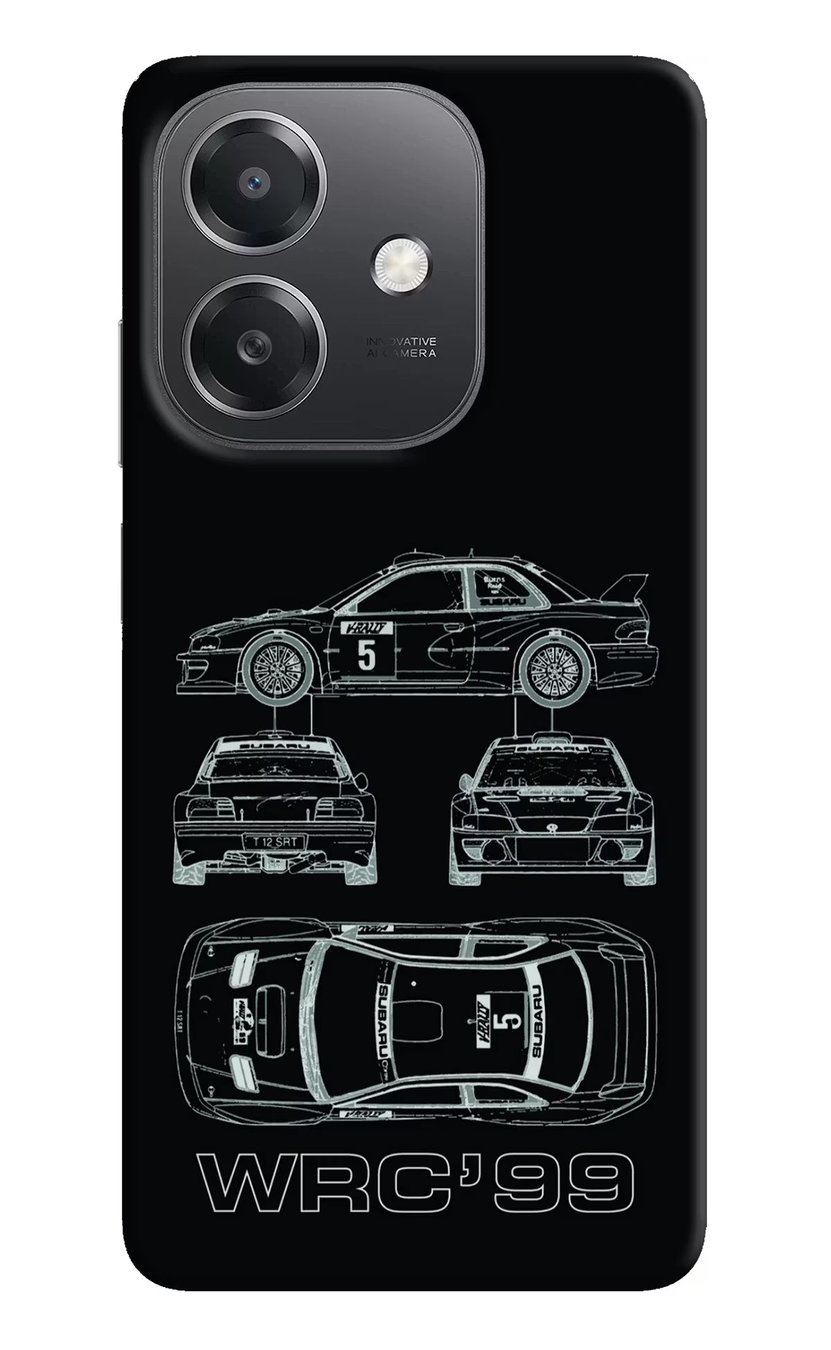WRC'99 OPPO A3x Hard Case Back Cover by Casekaro