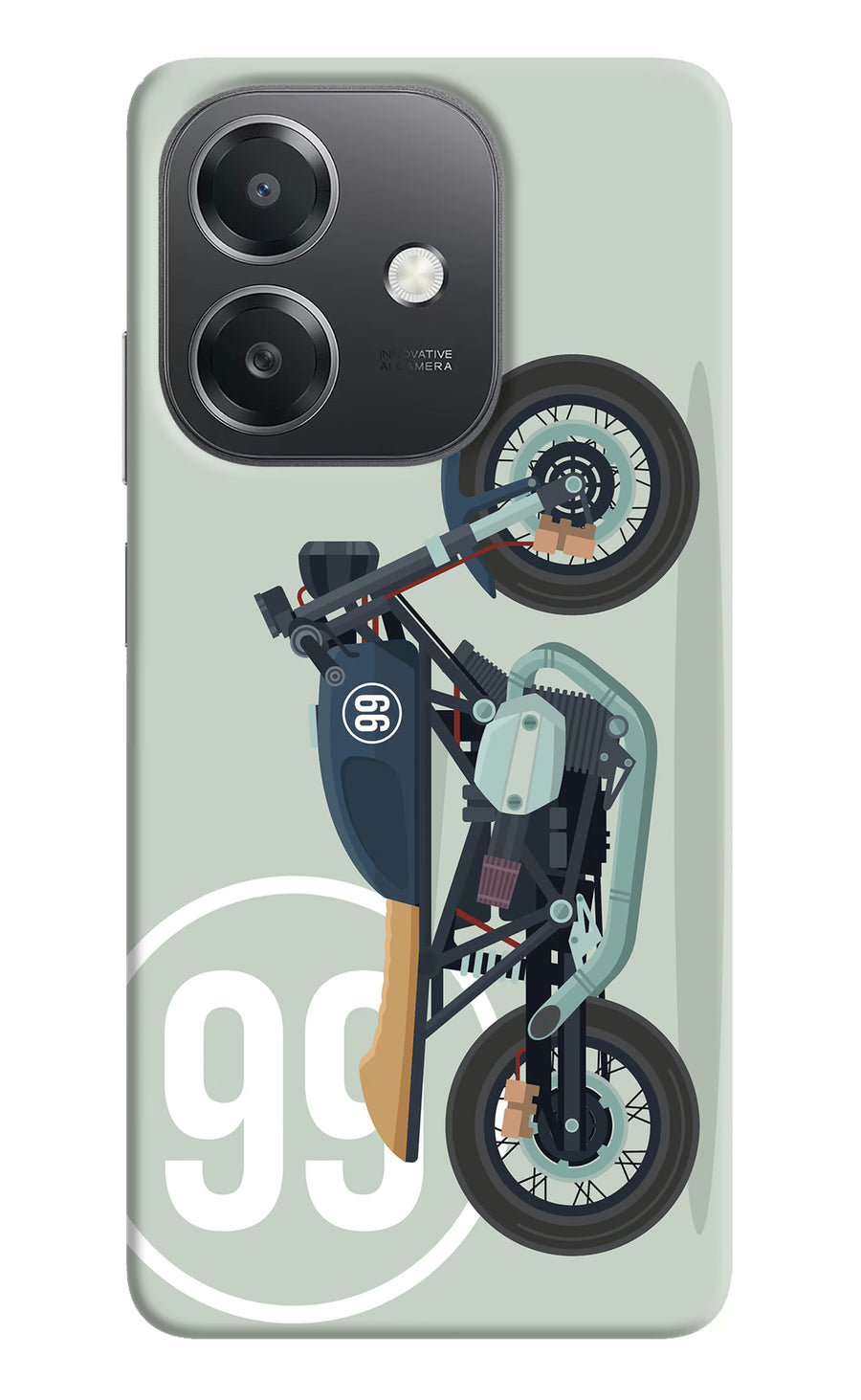 Classic Cafe Racer 99 OPPO A3x Back Cover, Hard case