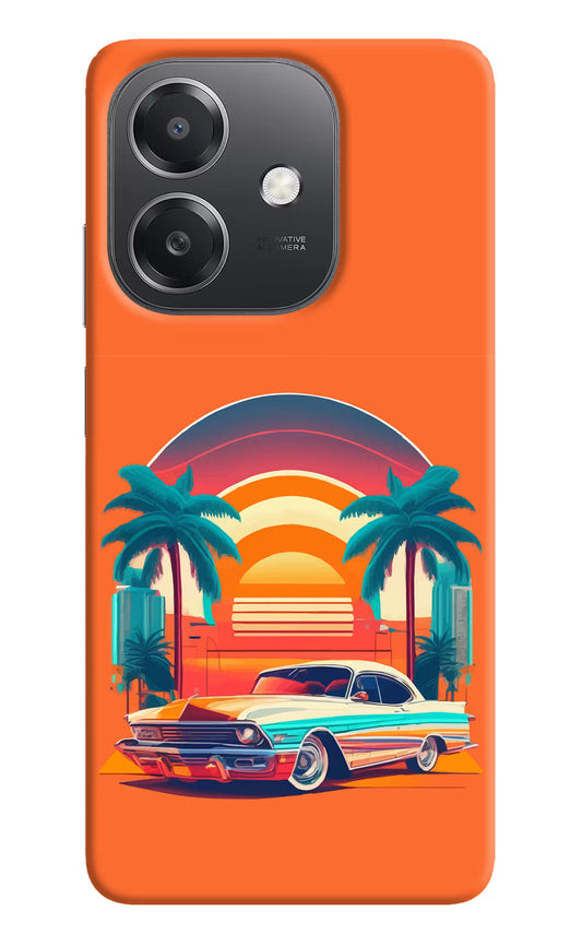 Palm Drive 80s OPPO A3x Hard Case Back Cover by Casekaro