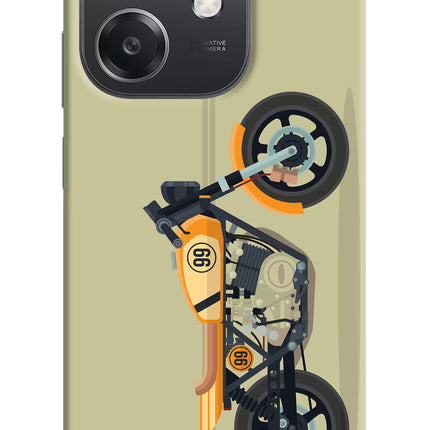 Vertical Speedster OPPO A3x Hard Case Back Cover by Casekaro