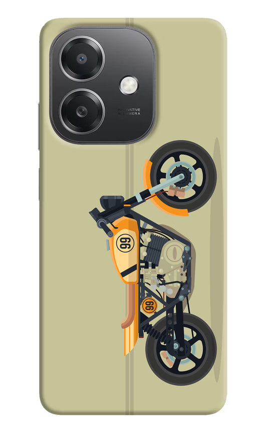 Vertical Speedster OPPO A3x Hard Case Back Cover by Casekaro