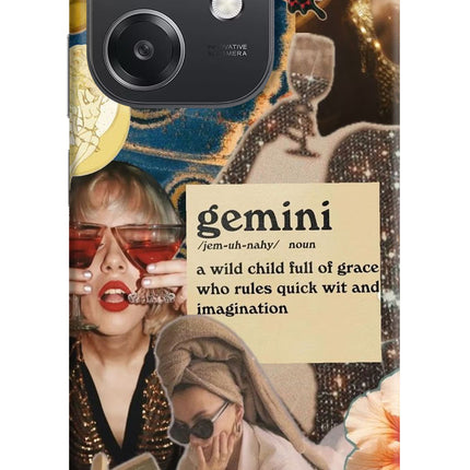 Gemini Zodiac OPPO A3x Hard Case Back Cover by Casekaro