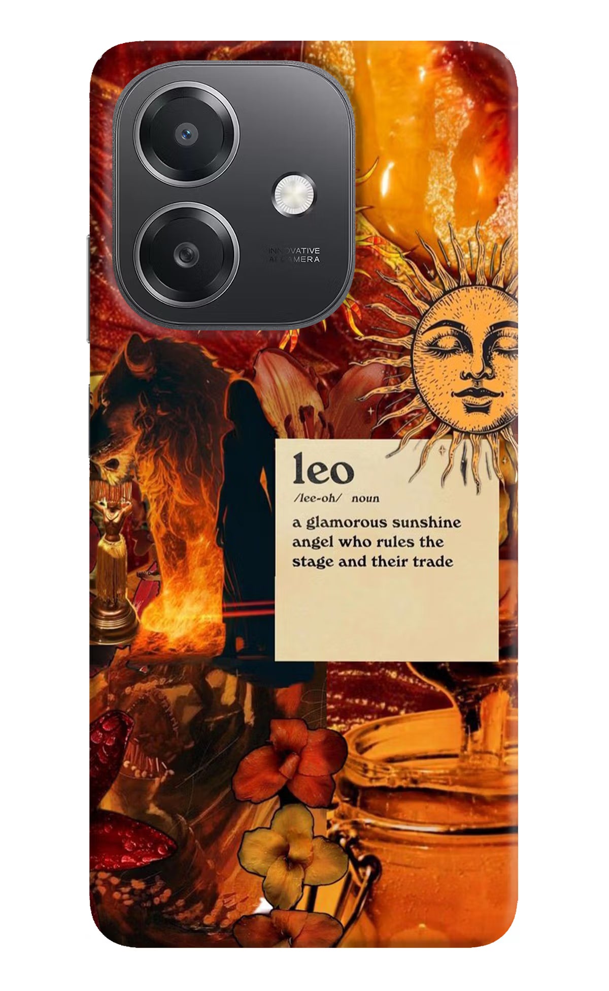Leo Zodiac OPPO A3x Hard Case Back Cover by Casekaro