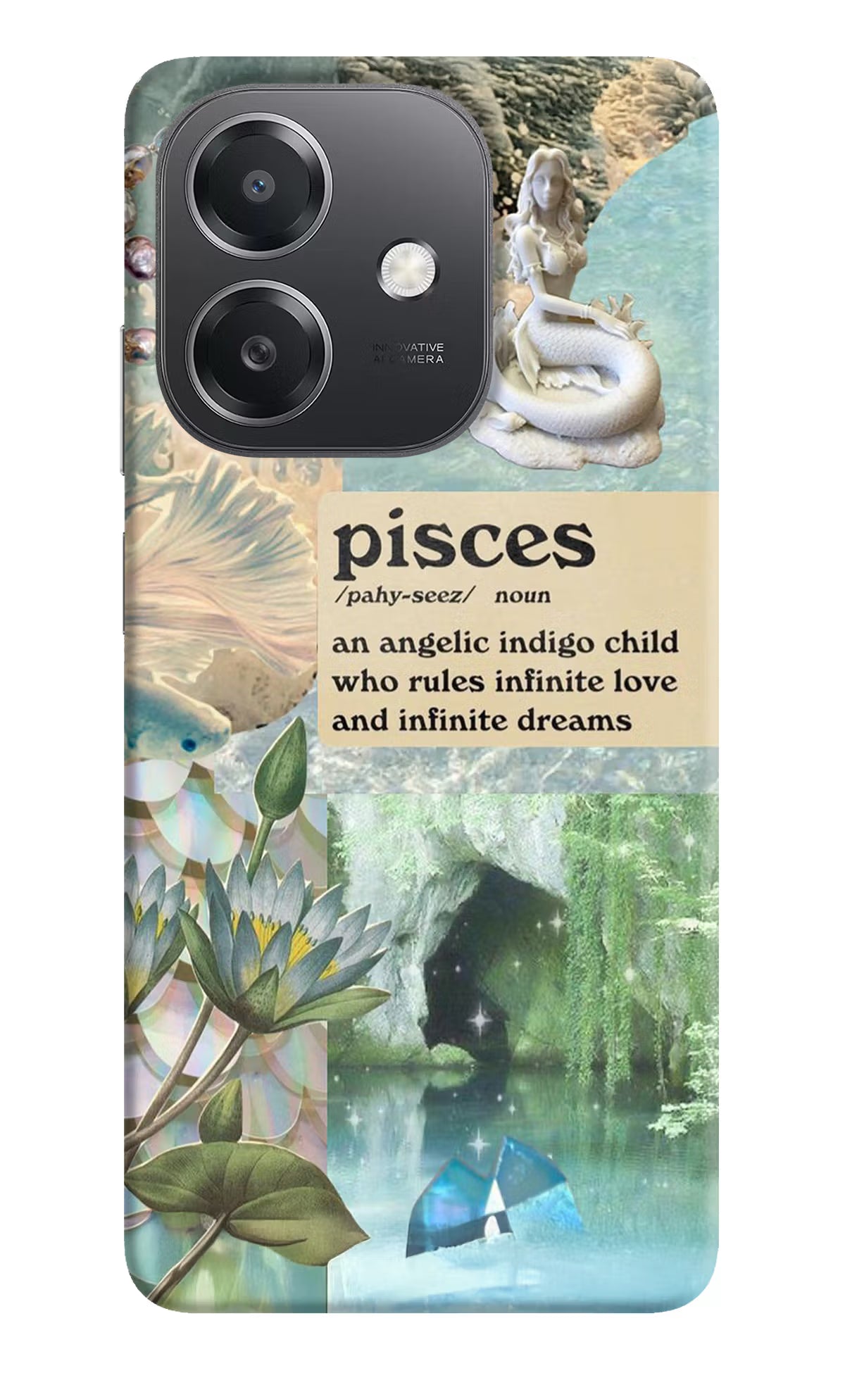 Pisces Zodiac OPPO A3x Hard Case Back Cover by Casekaro
