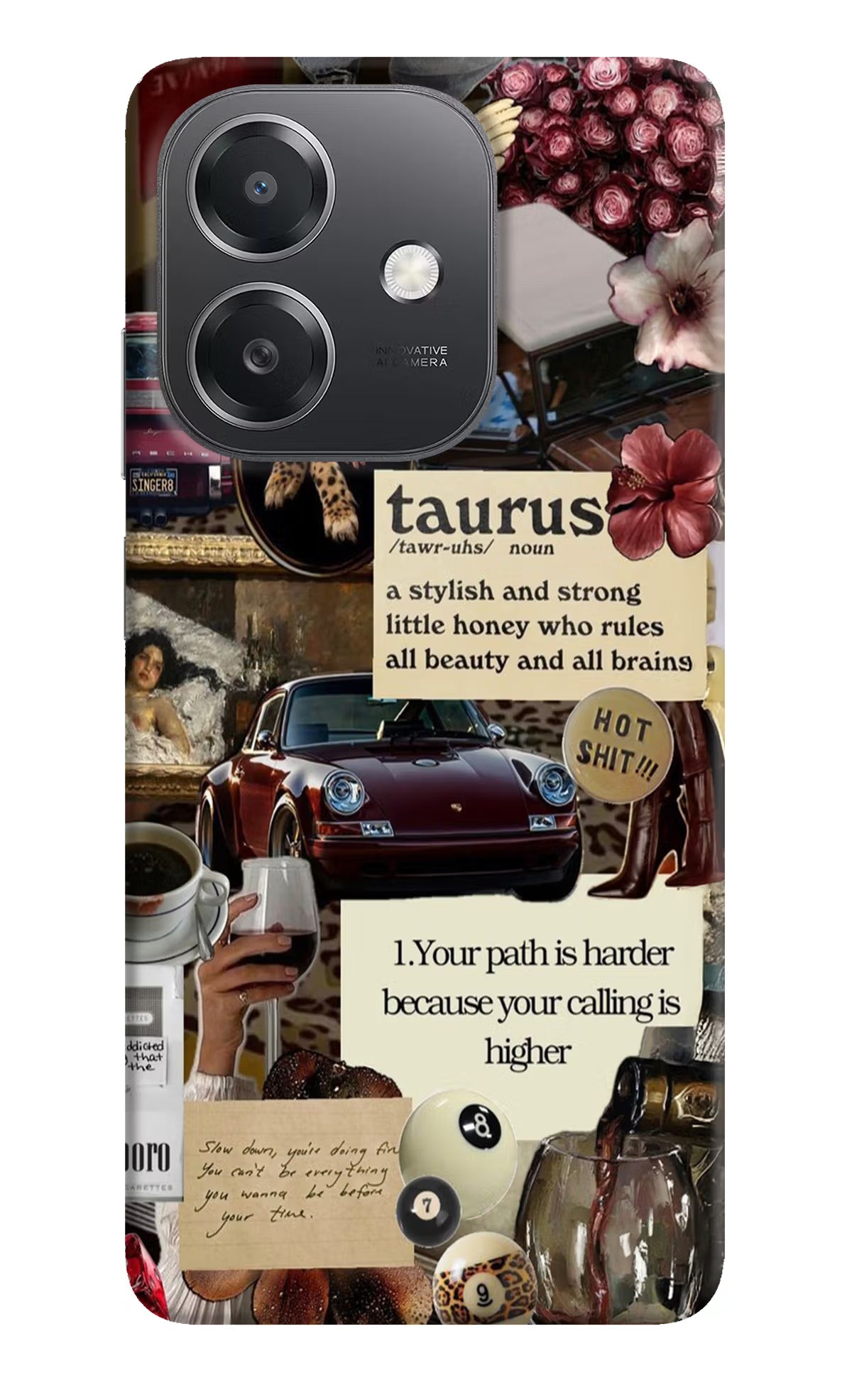 Taurus Zodiac OPPO A3x Hard Case Back Cover by Casekaro